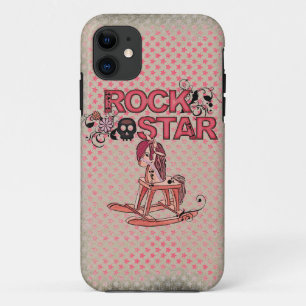 Rock ster grappig schommelpaard iphone 5 hoesje