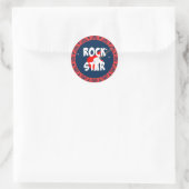 "Rock Ster" Ronde Sticker (Tas)