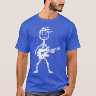 Rock Stickman Guitarist gift T-shirt