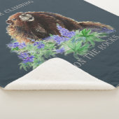 Rock stijgt waar marmots Inspirerend zijn Sherpa Deken (3/4)