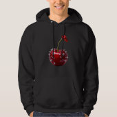 Rock stijl kers hoodie (Voorkant)