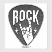 Rock, Stijl, Koel, sticker (Vel)