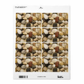 Rock Stone Background — Gepersonaliseerd Sjabloon Etiket (Full Sheet)