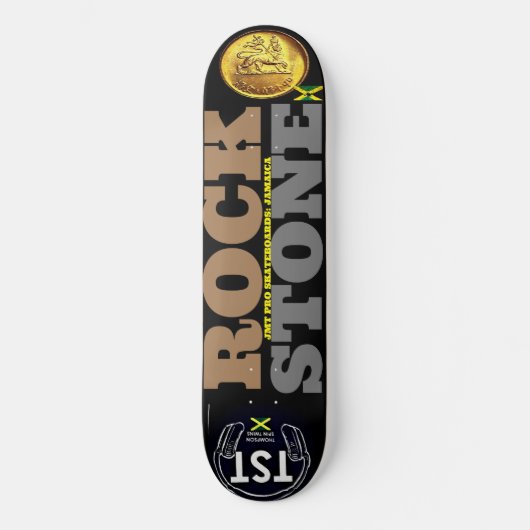 ROCK STONE OFFICIEEL JMT 8 1/4" Skateboard Deck (Voorkant)