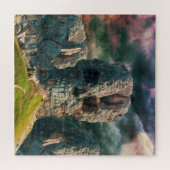 Rock Stone Puzzle - Skull - Fantasy Legpuzzel (Horizontaal)