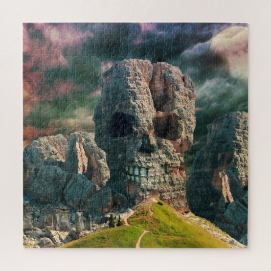 Rock Stone Puzzle - Skull - Fantasy Legpuzzel (Verticaal)