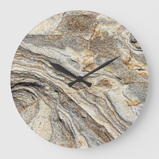 Rock Stone Texture Large Clock Grote Klok (Voorkant)