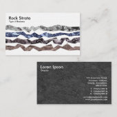 Rock Strata - Linen Visitekaartje (Voorkant / Achterkant)
