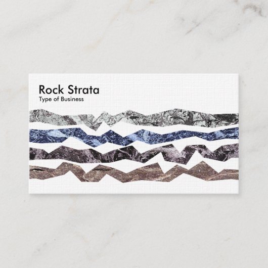 Rock Strata - Linen Visitekaartje (Voorkant)