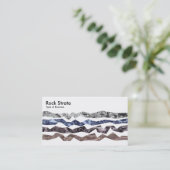 Rock Strata - White Visitekaartje (Staand voorkant)