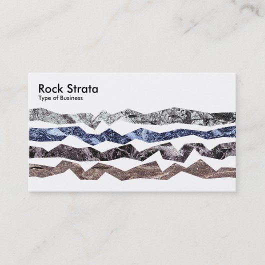 Rock Strata - White Visitekaartje (Voorkant)
