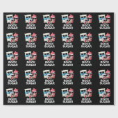 Rock Sugar Funny Food Pun Dark BG Cadeaupapier (Vlak)