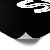 Rock Sugar Funny Food Pun Dark BG Poster (Hoek)