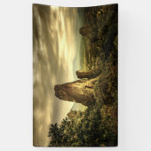 Rock Sunset in Griekenland Spandoek (Verticaal)