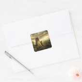 Rock Sunset in Griekenland Vierkante Sticker (Envelop)
