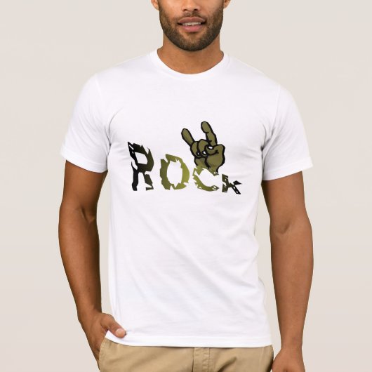 Rock-symbool T-shirt (Voorkant)