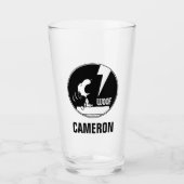 Rock T - shirts | Snoopy Howling | Jouw namen toev Glas (Voorkant)