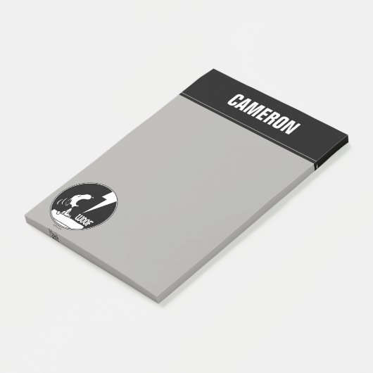 Rock T - shirts | Snoopy Howling | Jouw namen toev Post-it® Notes (Schuin)