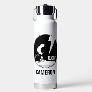 Rock T - shirts   Snoopy Howling   Jouw namen toev Waterfles