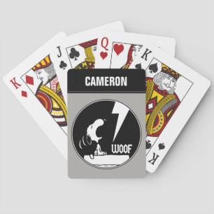 Rock T - shirts   Snoopy Howling speelkaarten