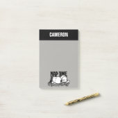 Rock T - shirts | Snoopy NAP tijd | Jouw namen toe Post-it® Notes (Op bureau)
