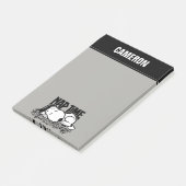 Rock T - shirts | Snoopy NAP tijd | Jouw namen toe Post-it® Notes (Schuin)