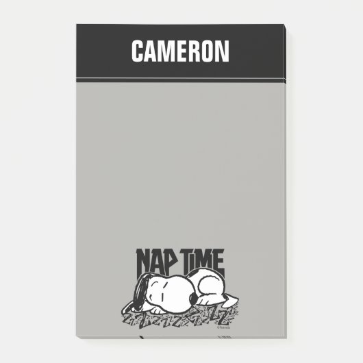 Rock T - shirts | Snoopy NAP tijd | Jouw namen toe Post-it® Notes (Voorkant)