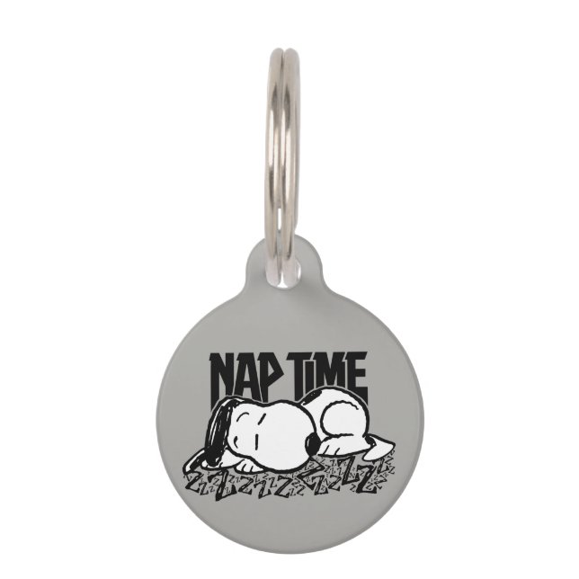 Rock Tees | Snoopy Slaapje Huisdierpenning (Voorkant)