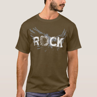 Rock tekst met vleugels t-shirt