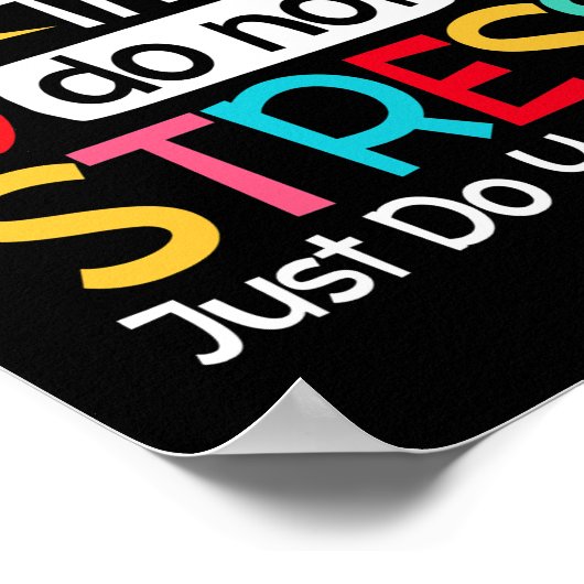 Rock Test Teacher Test Day Testing Day Poster (Hoek)