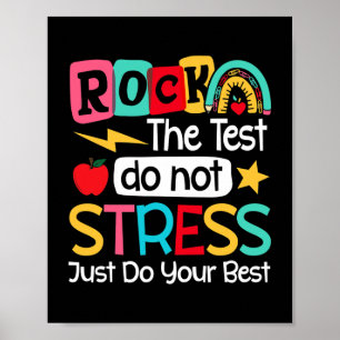 Rock Test Teacher Test Day Testing Day Poster