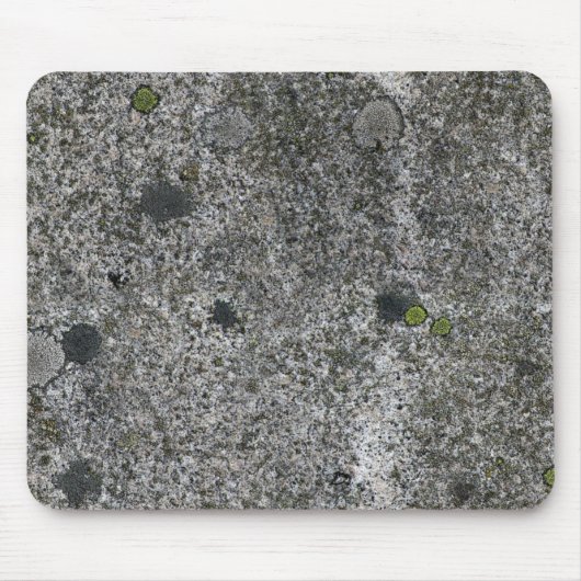 Rock Texture Grey Granite met Moss Muismat (Voorkant)