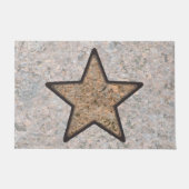 Rock Texture met Star Decor Deurmat (Voorkant)