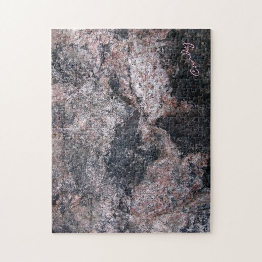 Rock Texture Pink Snoep Challenge Legpuzzel (Verticaal)