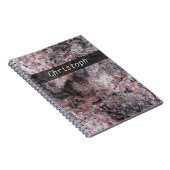 Rock Texture Pinkish with any Text Notitieboek (Rechterzijde)