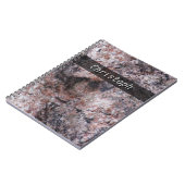 Rock Texture Pinkish with any Text Notitieboek (Linkerzijde)