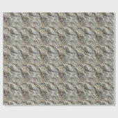 Rock Texture Print Wrapping Paper Roll Cadeaupapier (Vlak)