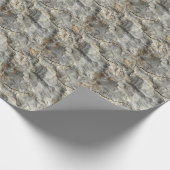 Rock Texture Print Wrapping Paper Roll Cadeaupapier (Hoek)