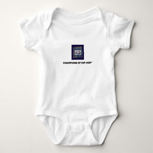 Rock the Bells Kampioenen van HIP-HOP Baby Bodysui Romper (Voorkant)