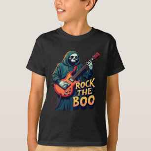 Rock the Boo - Halloween Skeleton Gitaar Ontwerp T-shirt