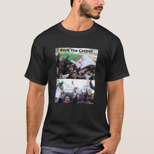 Rock the Casbah — Algiers Protesten T-shirt (Voorkant)