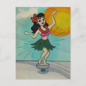 Rock the Hula Girl Feestdagenkaart (Voorkant)