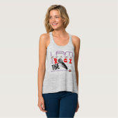 ROCK THE MIC WT BACK LOGO RACER TERUG TANKTOP (Volledige Voorkant)