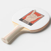 Rock The Party Tafeltennisbatje (Voorkant Gekanteld)