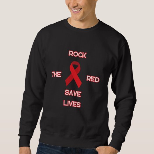 Rock the red levens hart bewustzijn te redden trui (Voorkant)