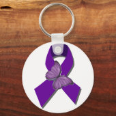 Rock the Ribbon Fibromyalgia Support Sleutelhanger (Voorkant)