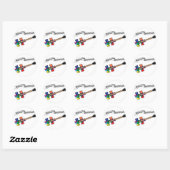 Rock the Spectrum logo Ronde Sticker (Vel)