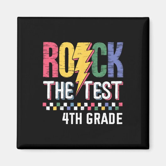 Rock The Test 4e leerjaar testdag docent student Magneet (Voorkant)