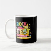 Rock The Test Day Motivational Retro Teachers Test Koffiemok (Links)