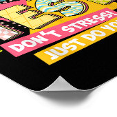 Rock The Test Day Motivational Retro Teachers Test Poster (Hoek)